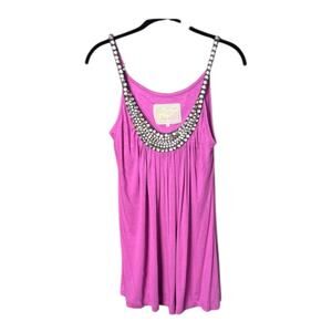 NWOT Soul Revival Tank - Pink Embellished Top - L